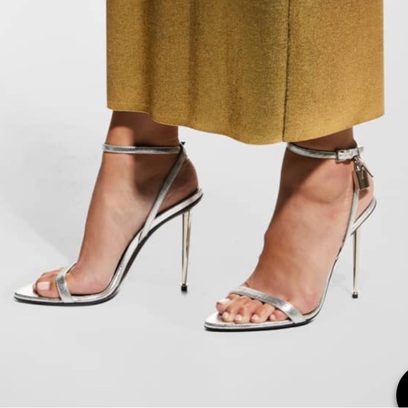 TOM FORD Lock Ankle-Strap Sandals - Picture 2 of 6